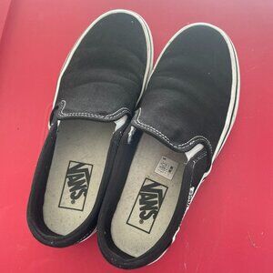 VANS Classic Slip-on Black Canvas Shoes